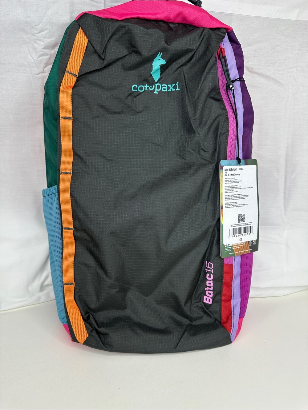 Cotopaxi Batac Del Día 16L Backpack One-of-a-Kind Multicolor Lightweight Daypack